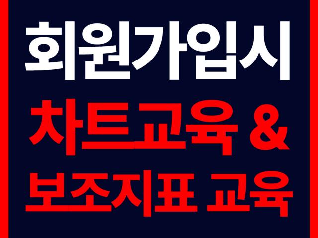 해외선물하는법 - 회원가입시 차트교육, 보조지표 교육